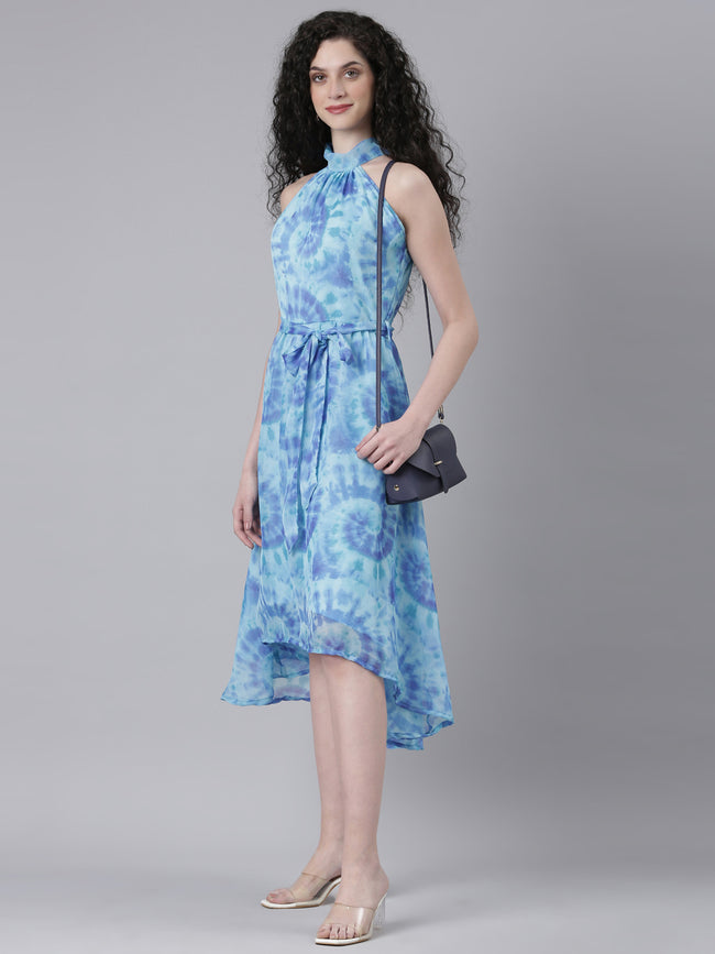 Women Floral Woven Maxi Chiffon Dress