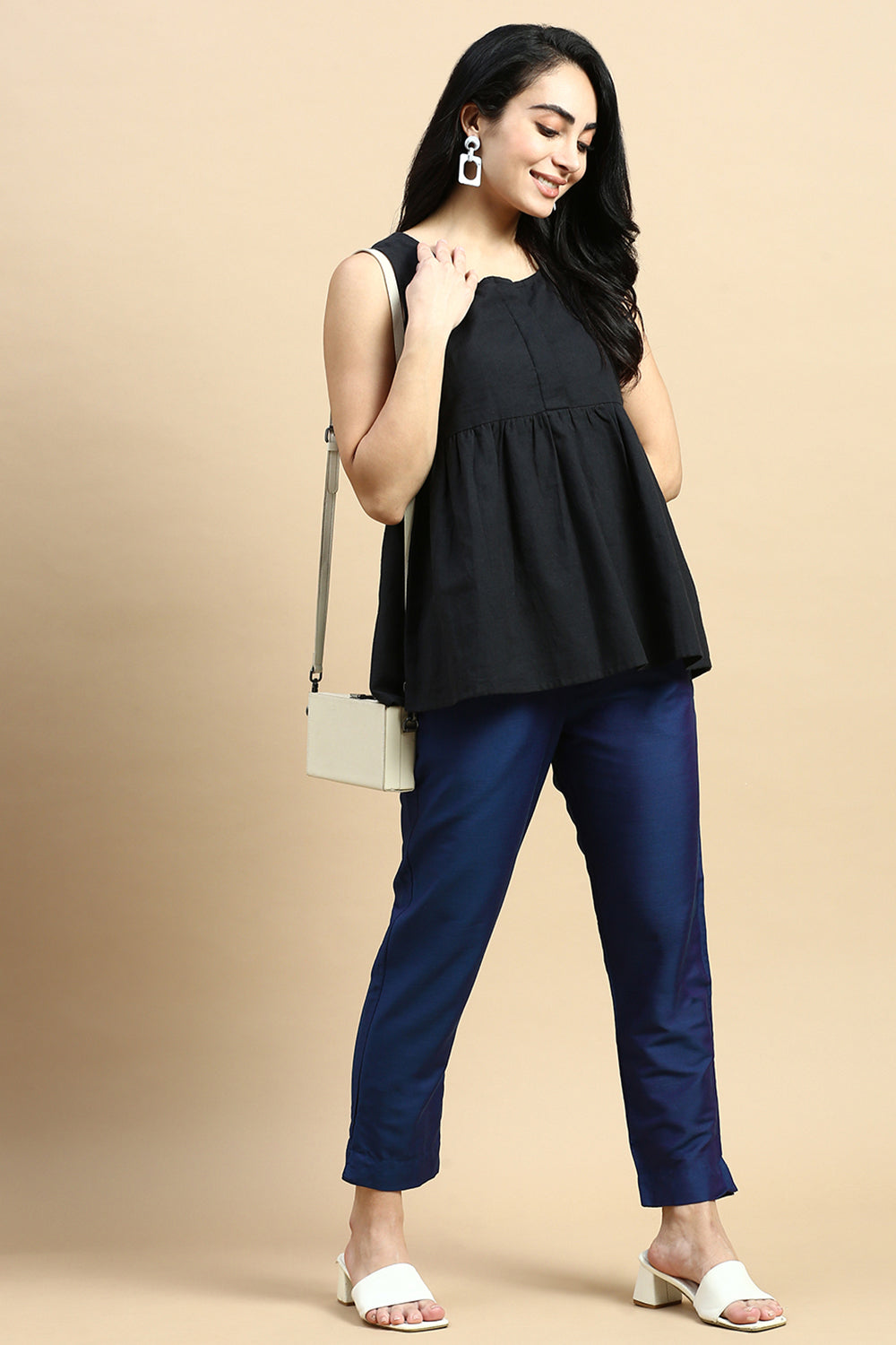 Women Teal Festive Pants