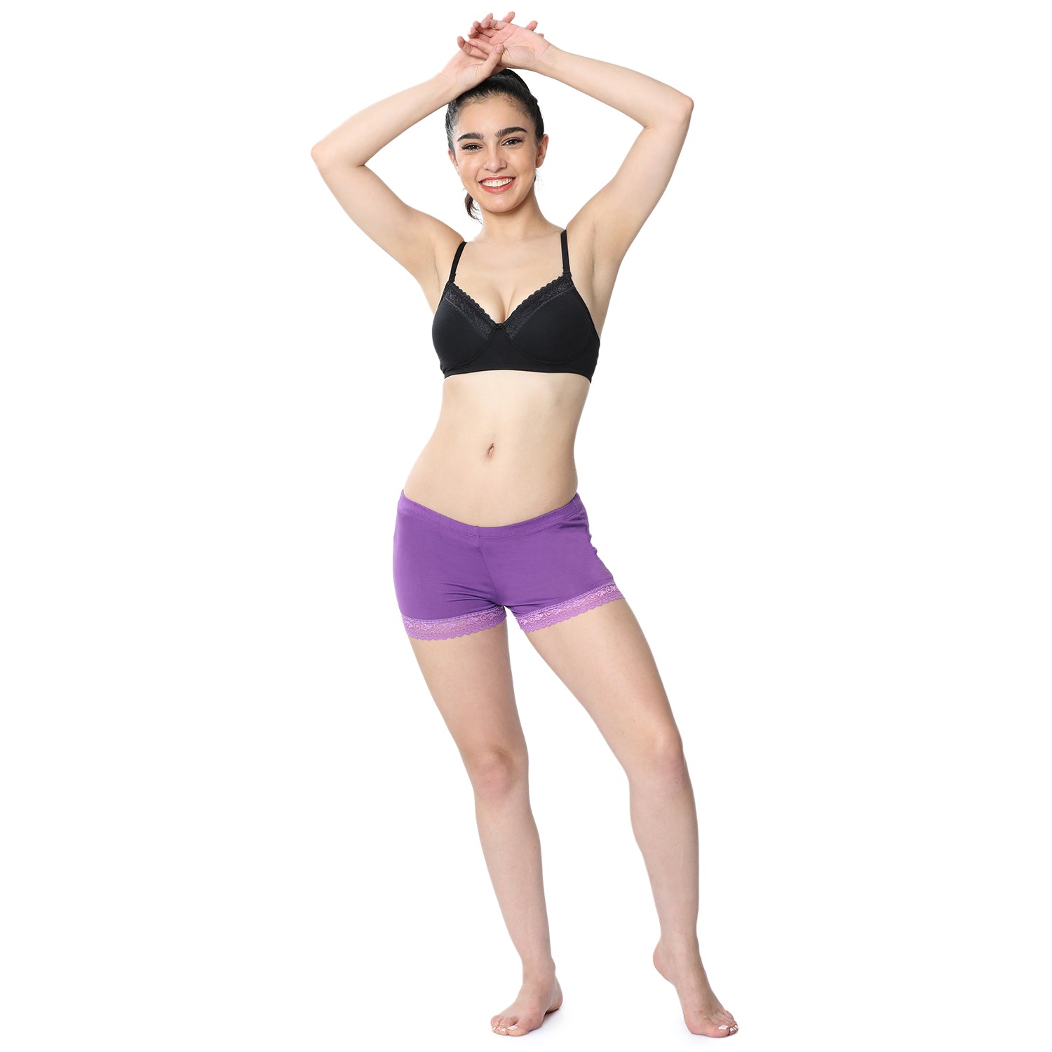 Women Purple Ultralight Hot Shorts