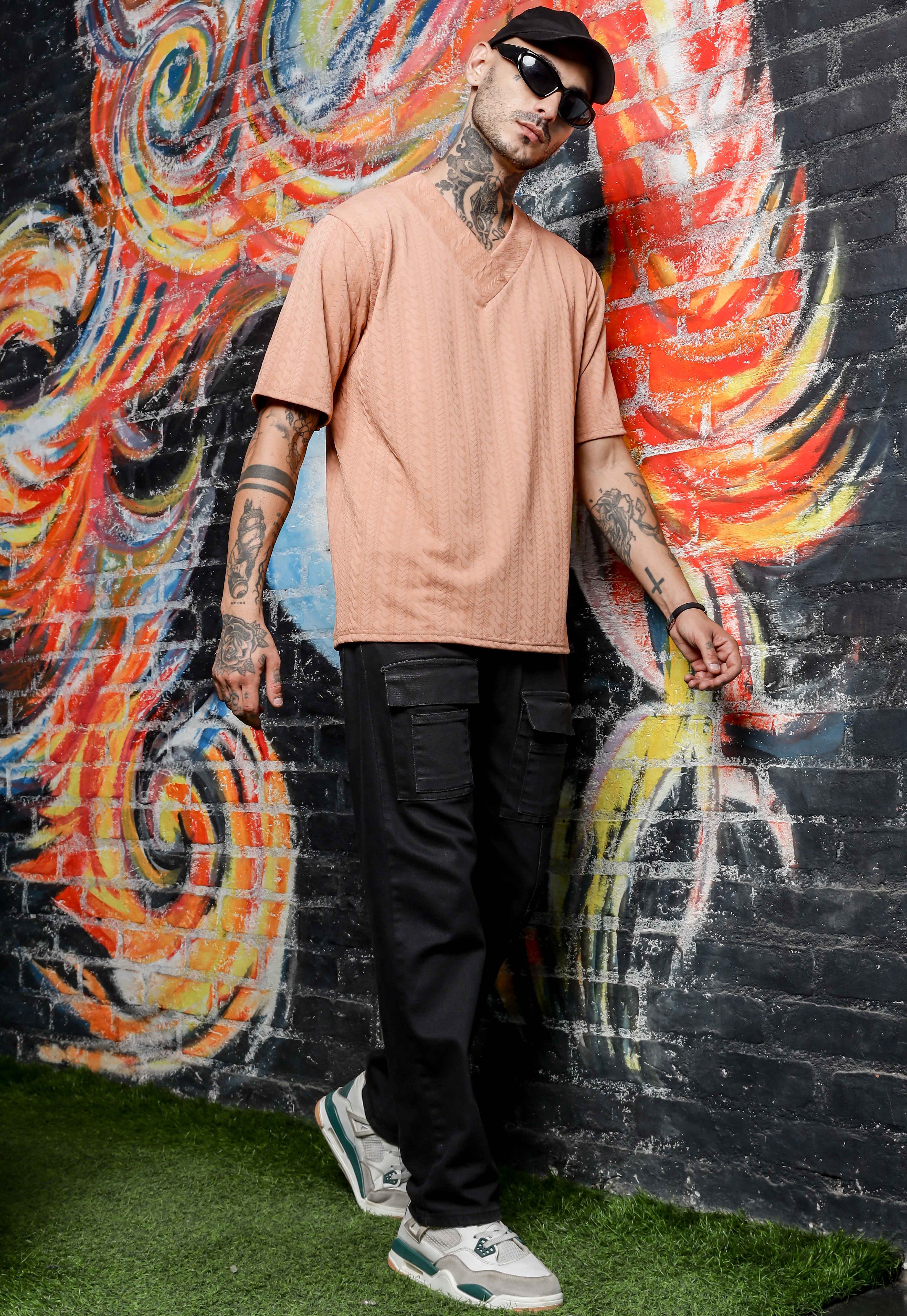 Unisex Brown Oversized T-shirt