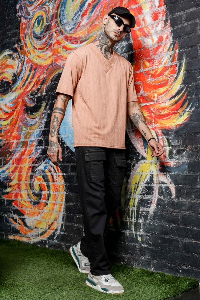 Unisex Brown Oversized T-shirt