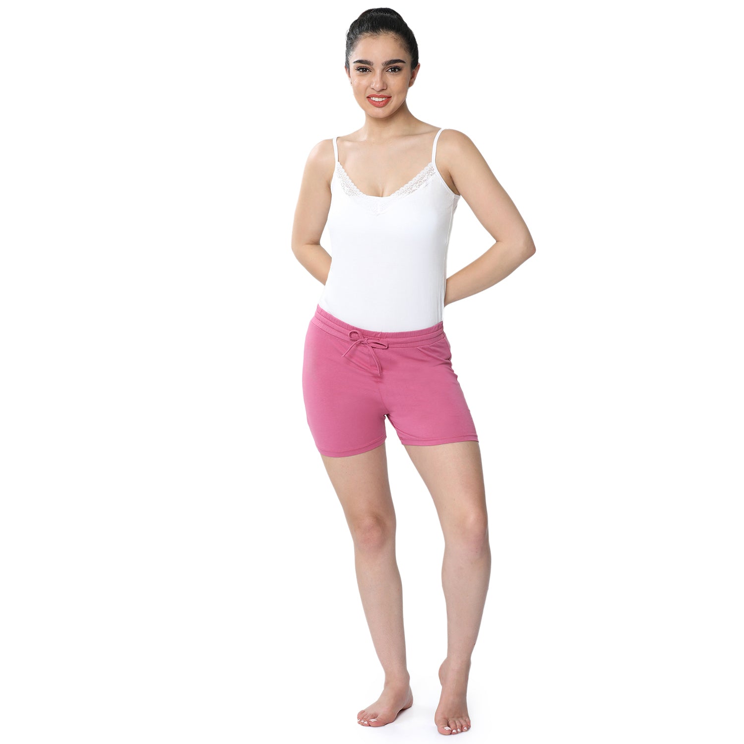 Women Pink Hot Shorts