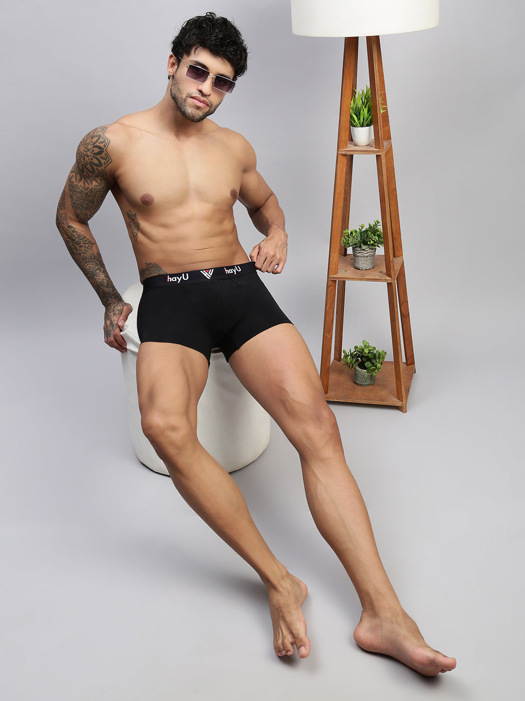 Men Pack of 2 Cotton Elastane Trunks