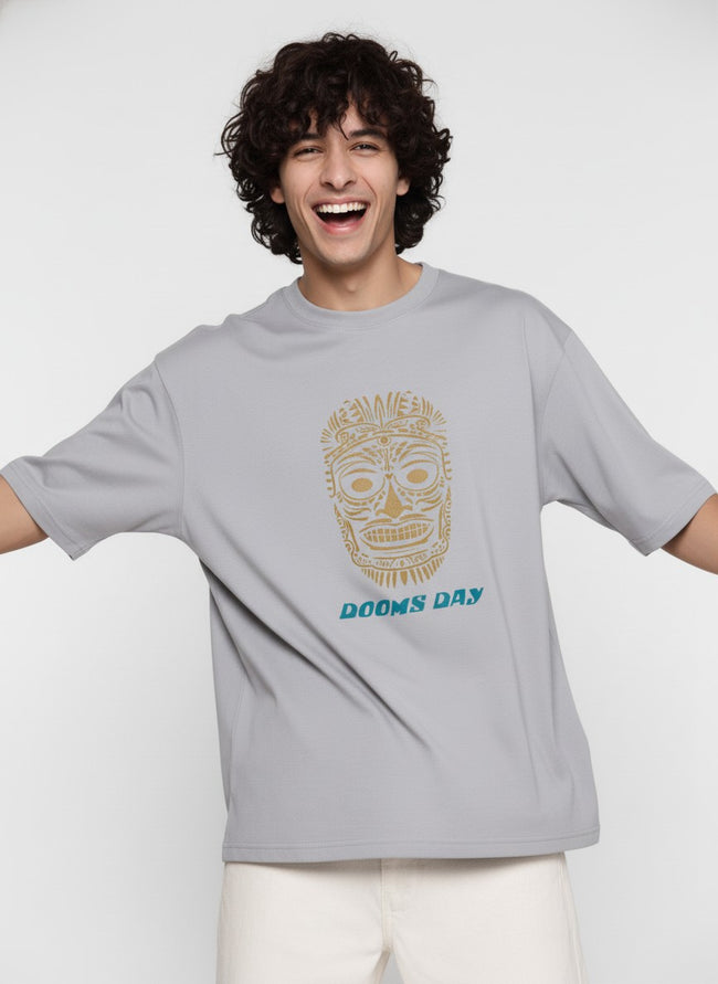 Men Oversized Cotton Tribal T-Shirt