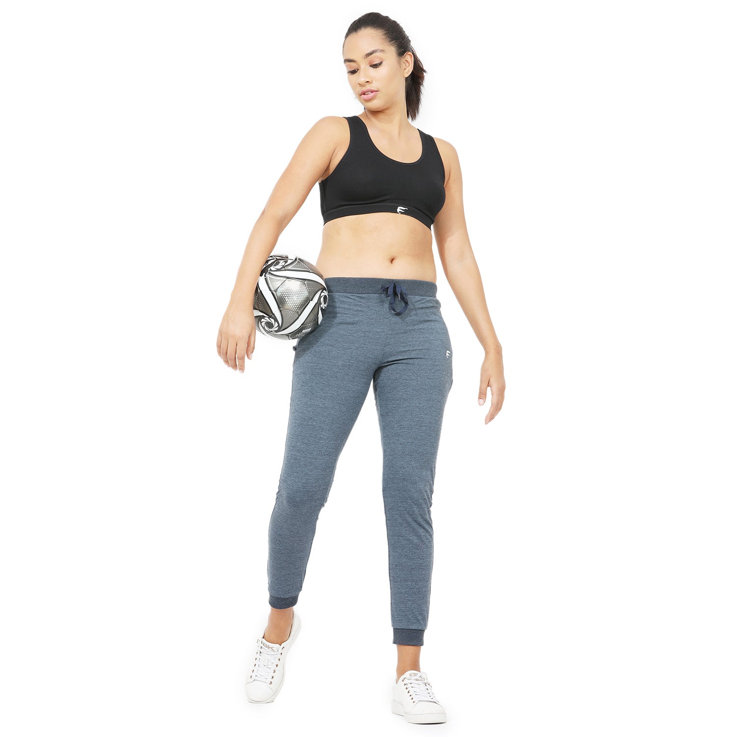 Women Navy Ankle Length Jogger Pant
