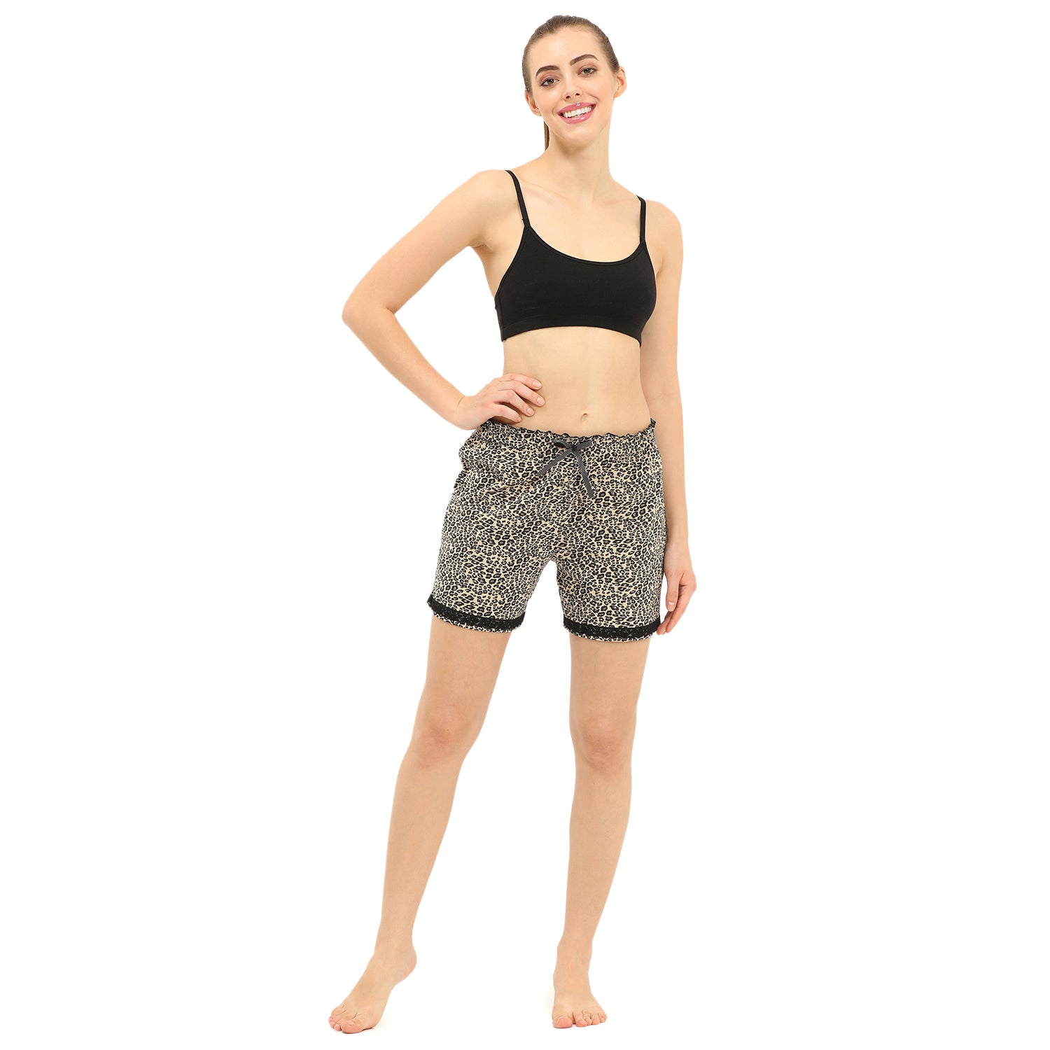 Women Regular Fit Night Shorts