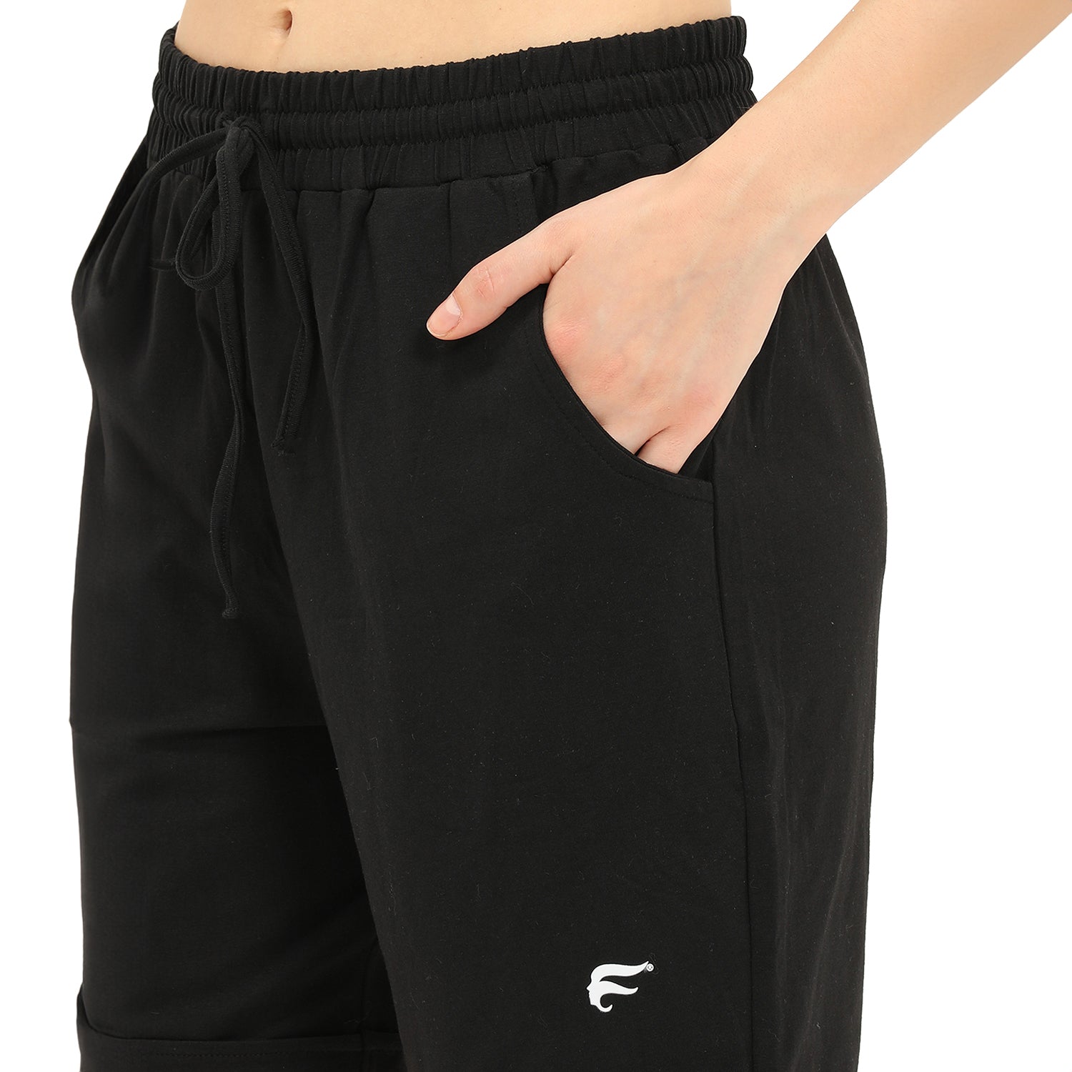 Women Black Thigh Length Shorts