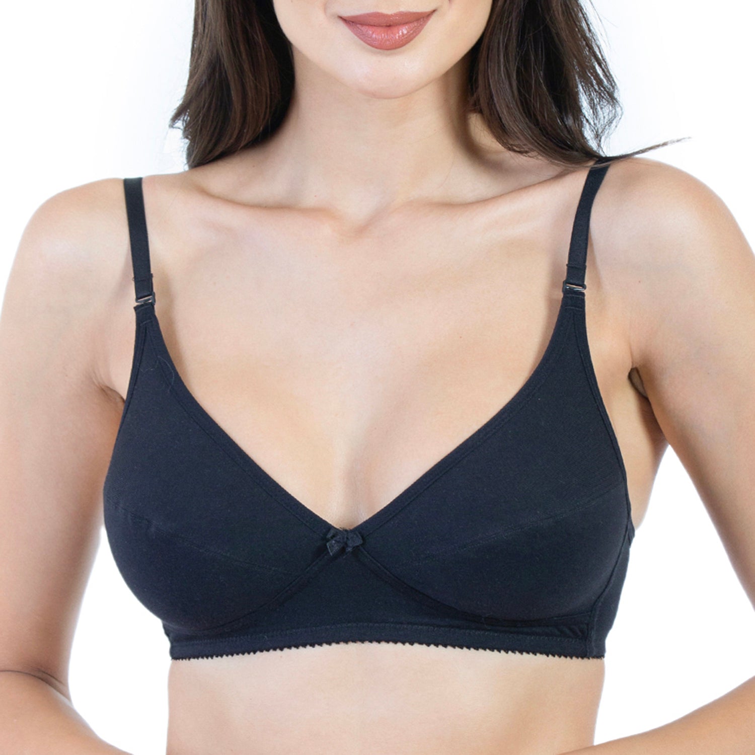 Non-Padded Non-Wired 3/4th Coverage Minimiser Bra