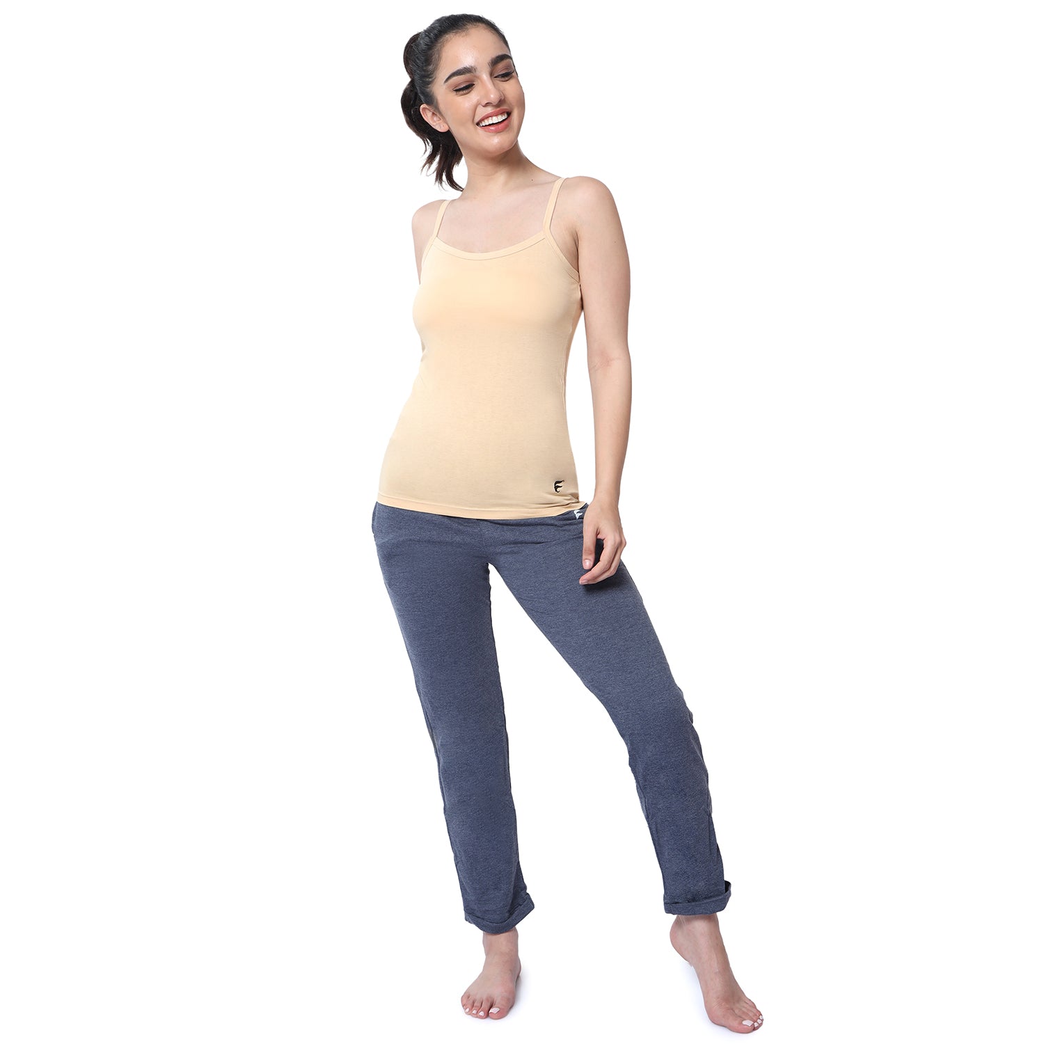 Regular Fit Round Neck Short Length Basic Camisole