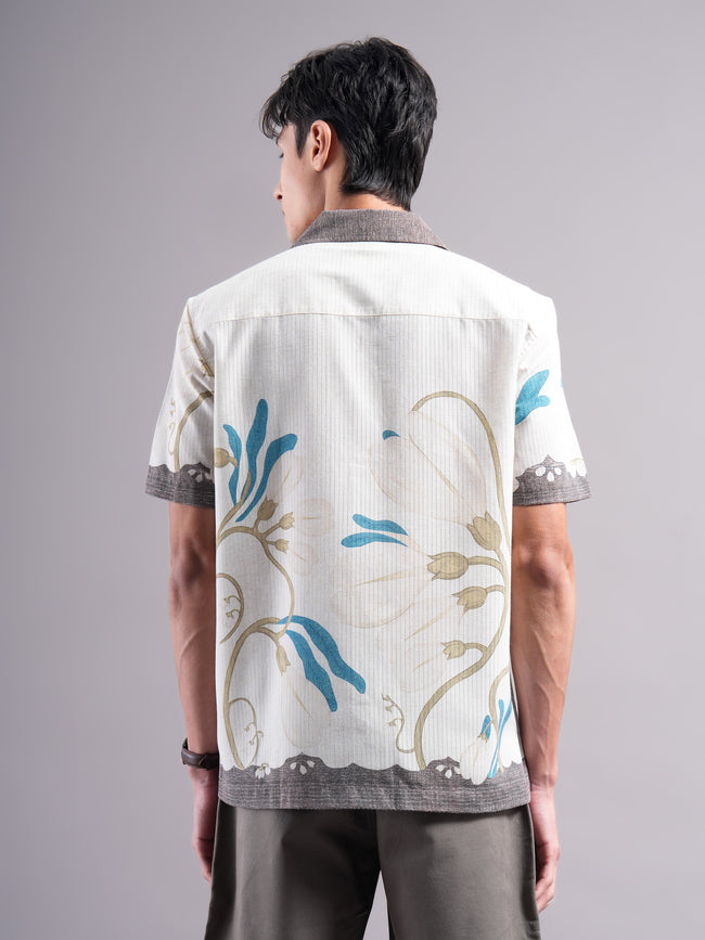Men Polyester Printed Shirts