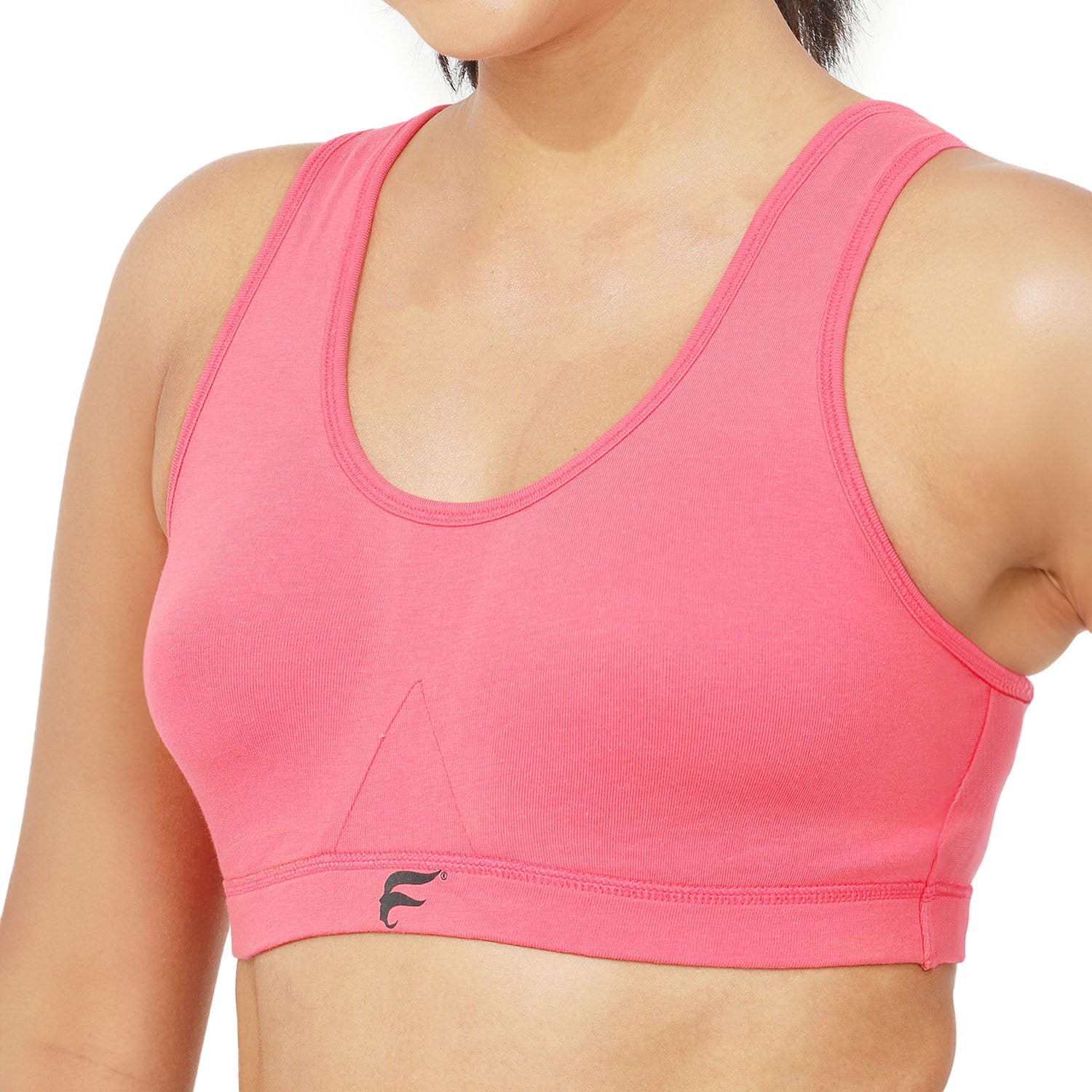 Non-Padded Non-Wired Full Coverage Sports Bra
