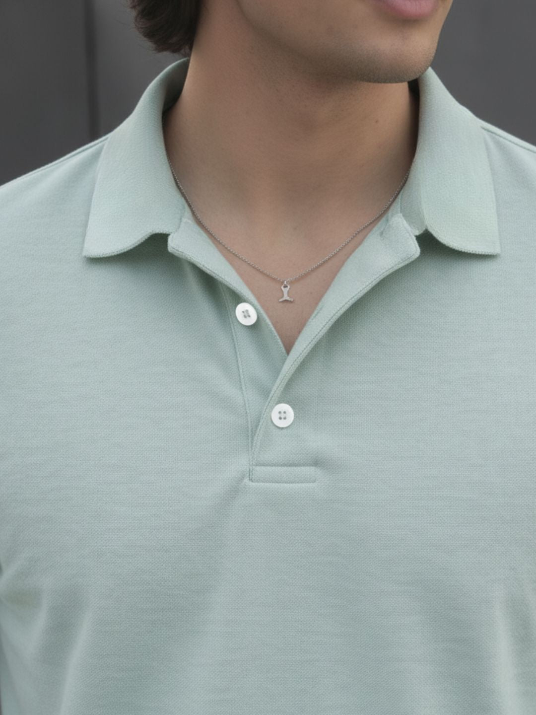 Men Cotton Polo Collar T-Shirt