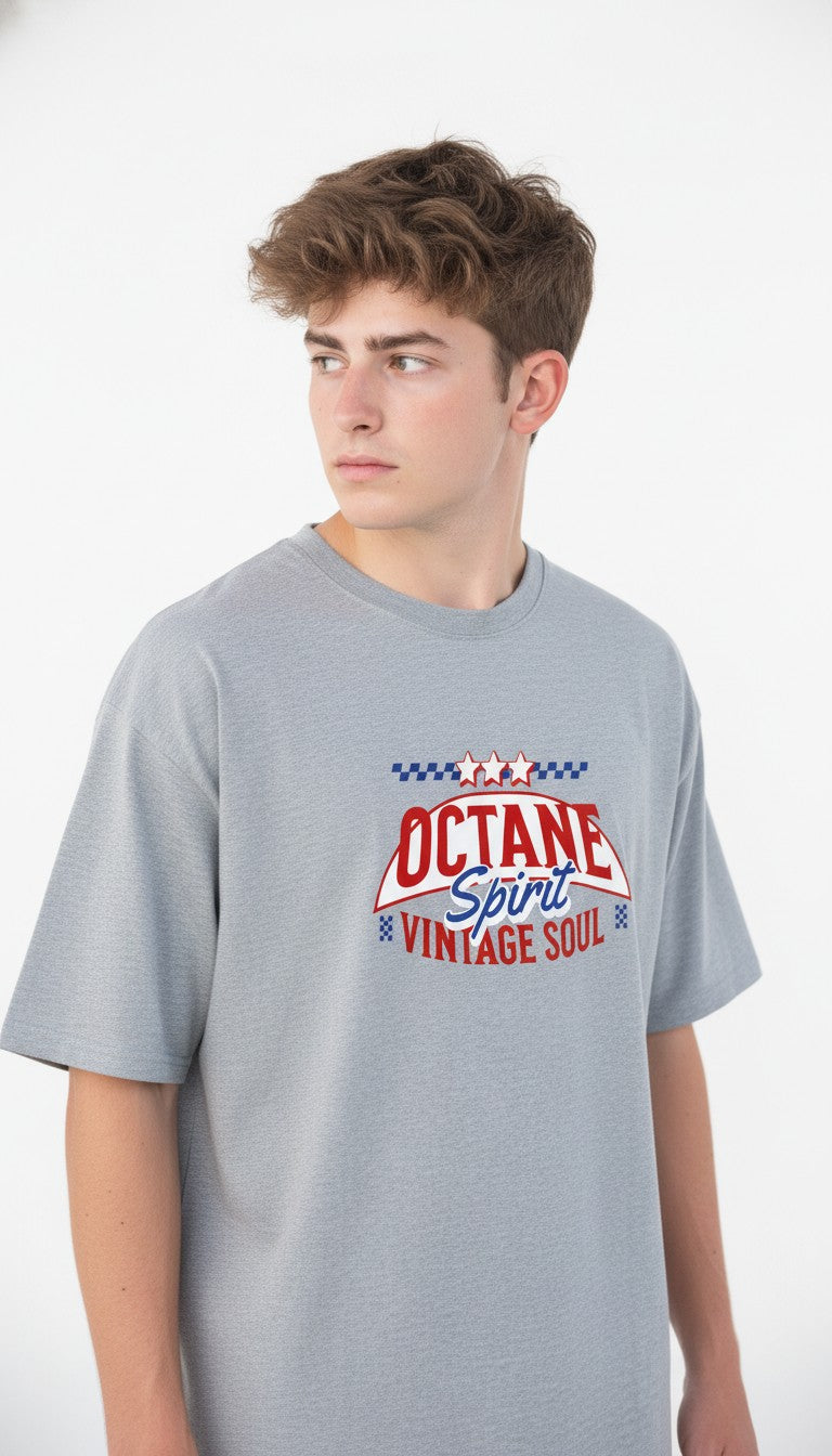Men Oversized Cotton Printed T-Shirt