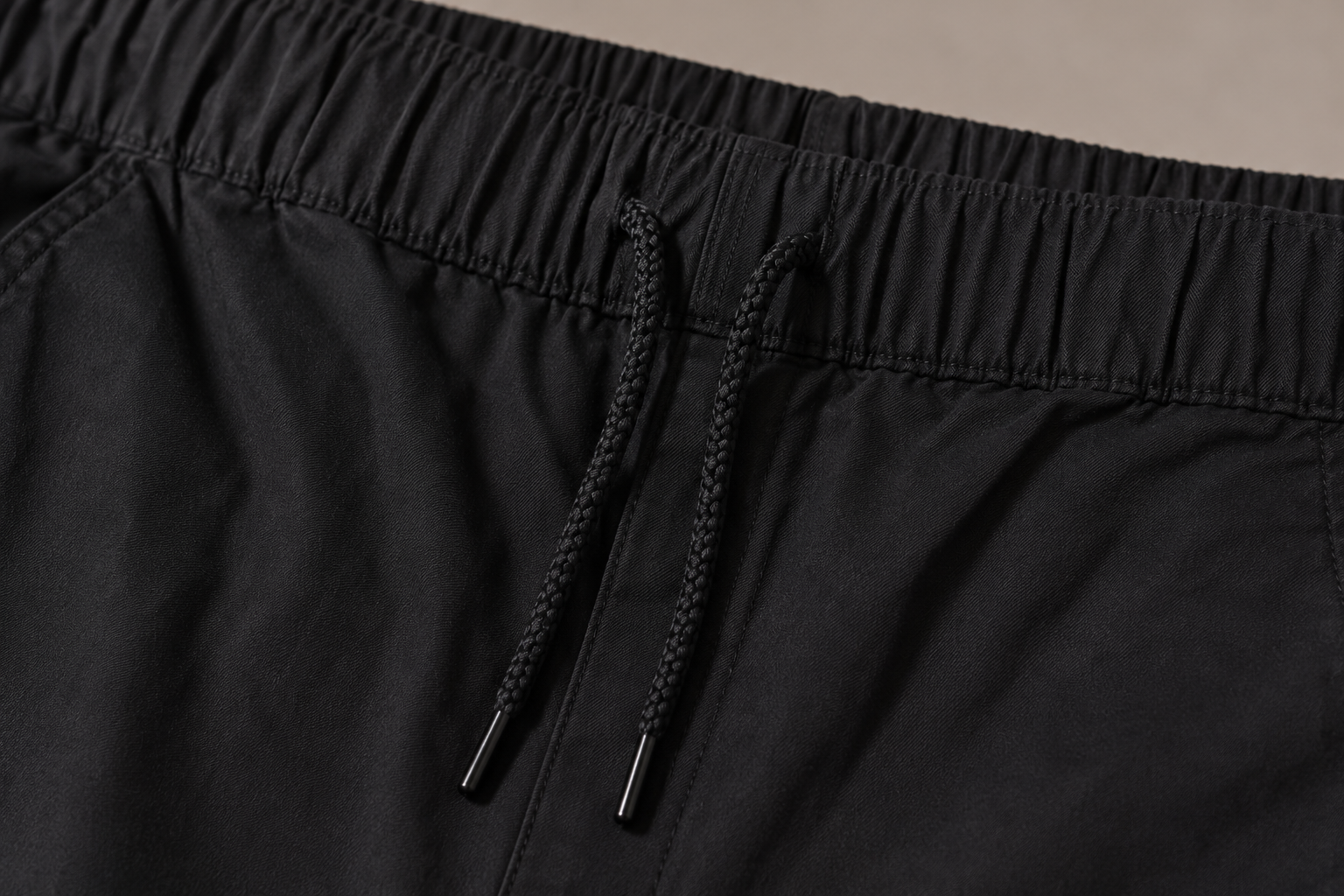 Men Navy Relaxed Drawstring Trousers