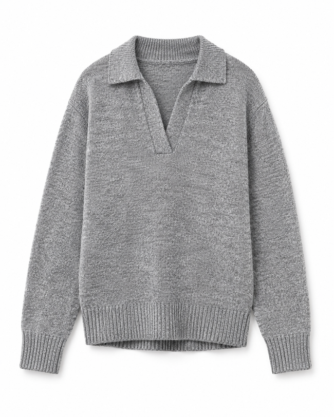 Women Grey Acrylic Sweater