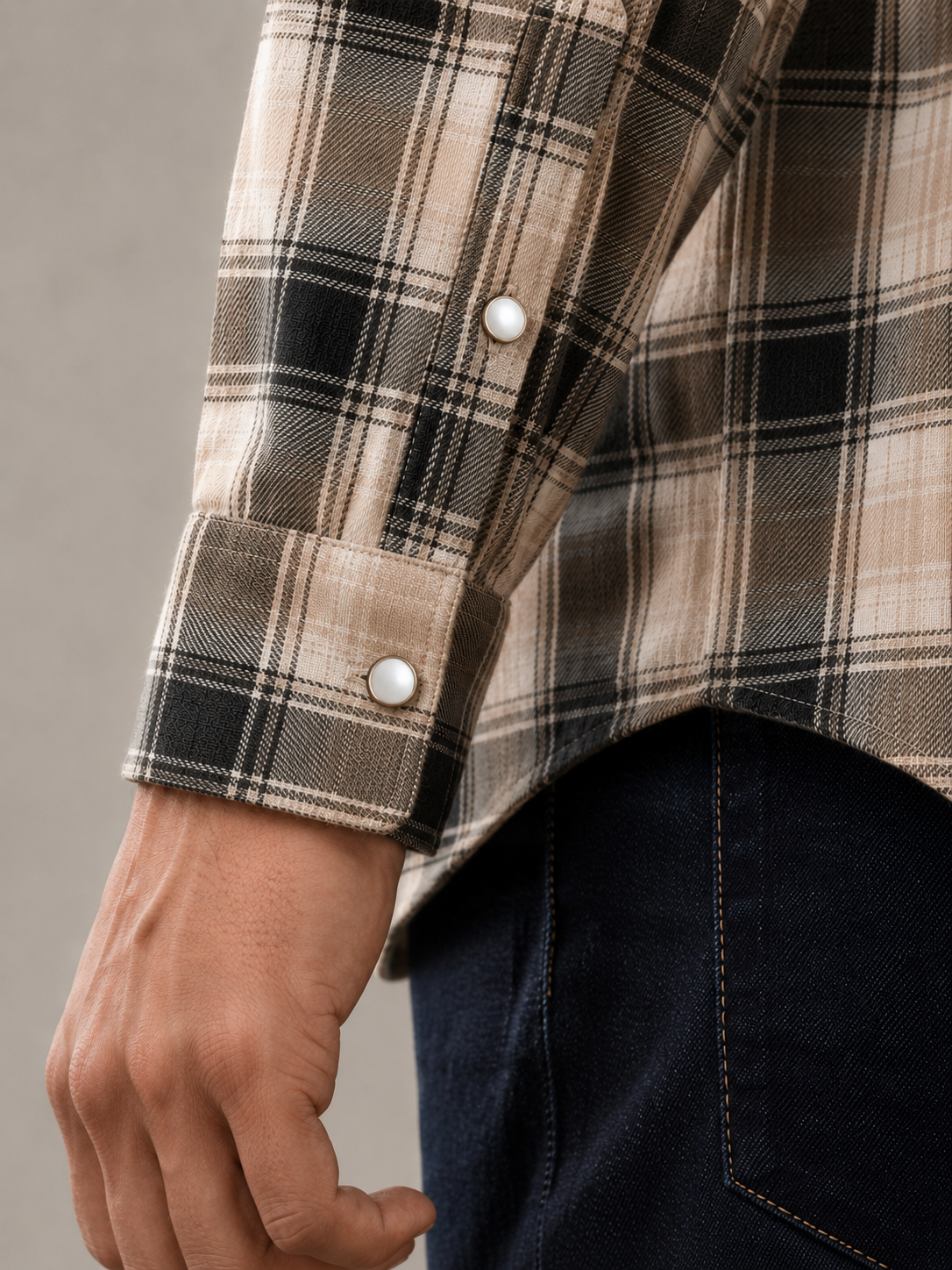 Men Brown Heritage Plaid Shirt