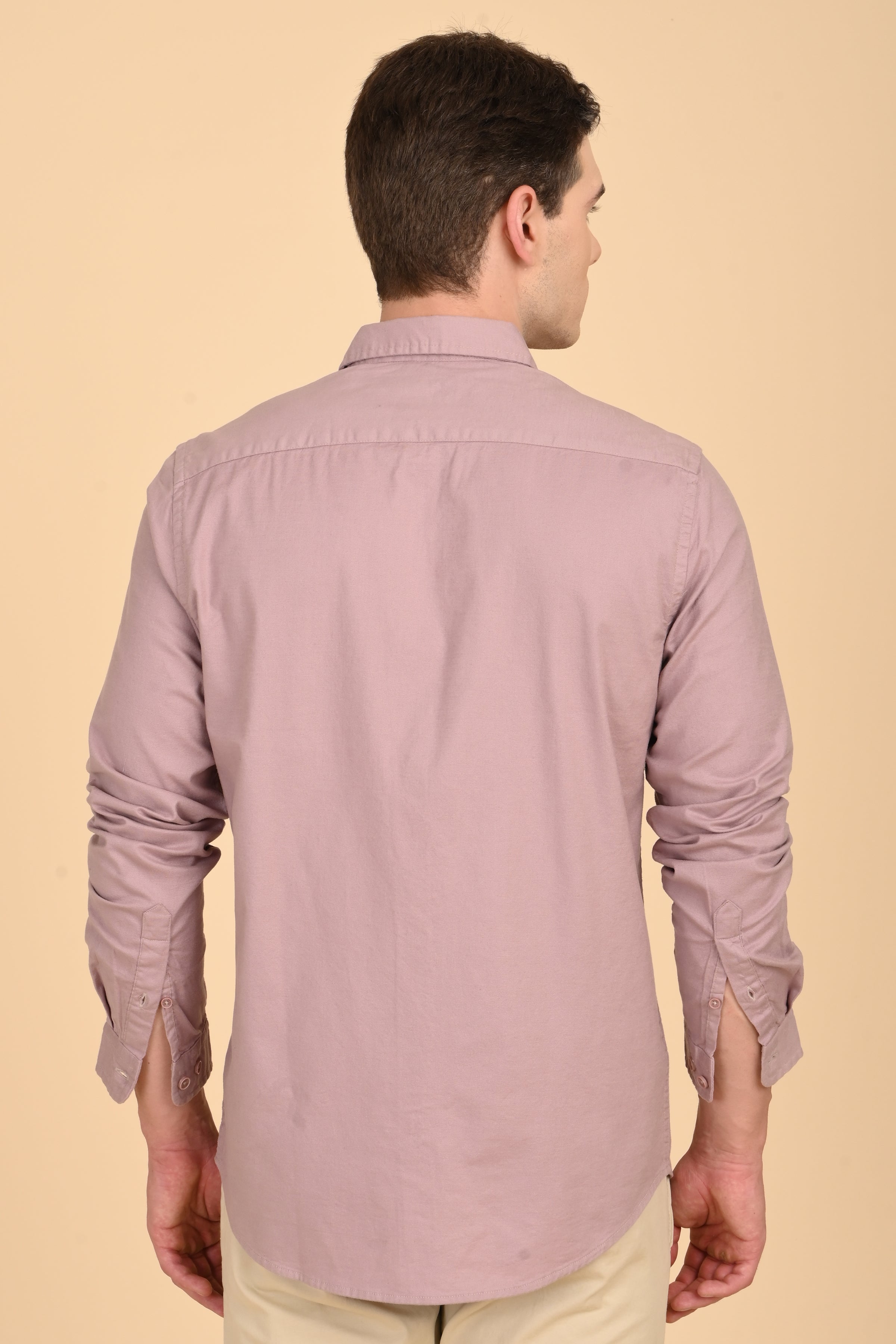 Men Janet Soft Peached Oxford Shirt Dusky Pink
