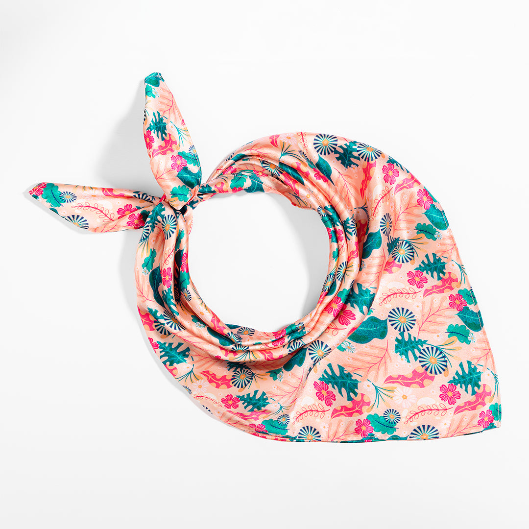 Peach Blossom Bandana Scarf