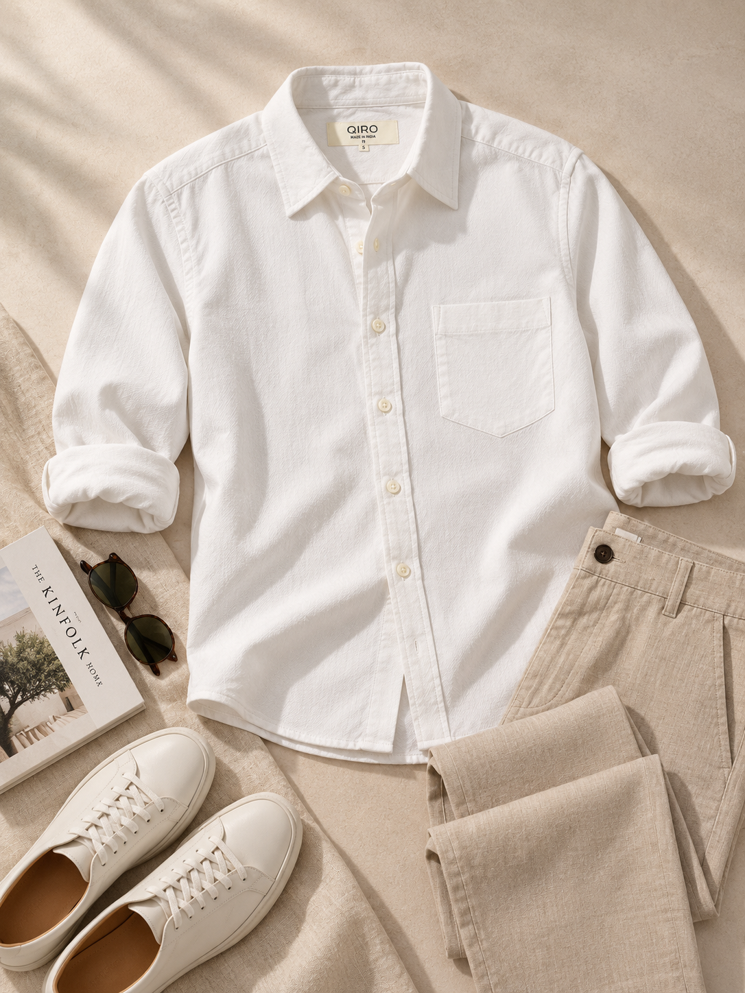 Men White Essential Shirt