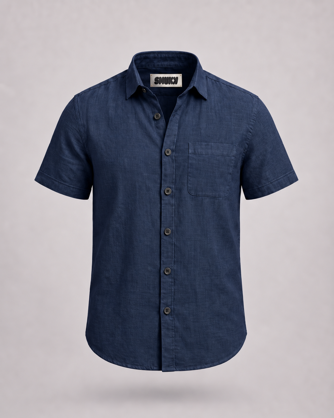 Men Navy Regular Shirt