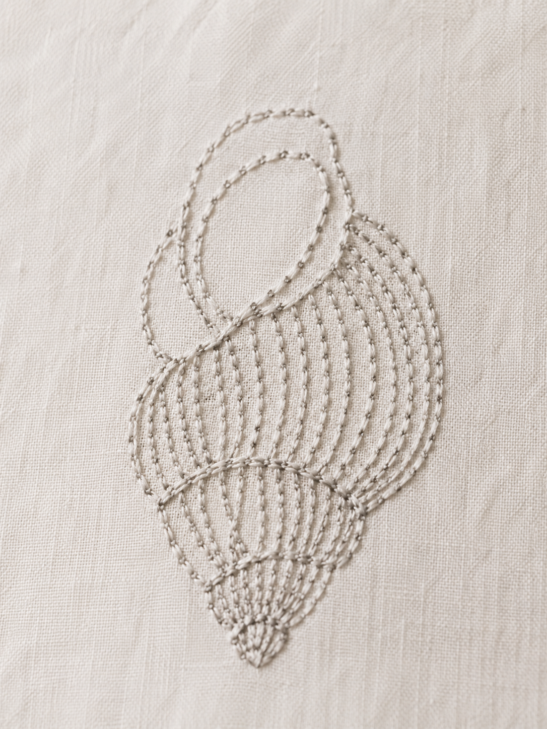 Women Silver Shell Embroidered Shirt