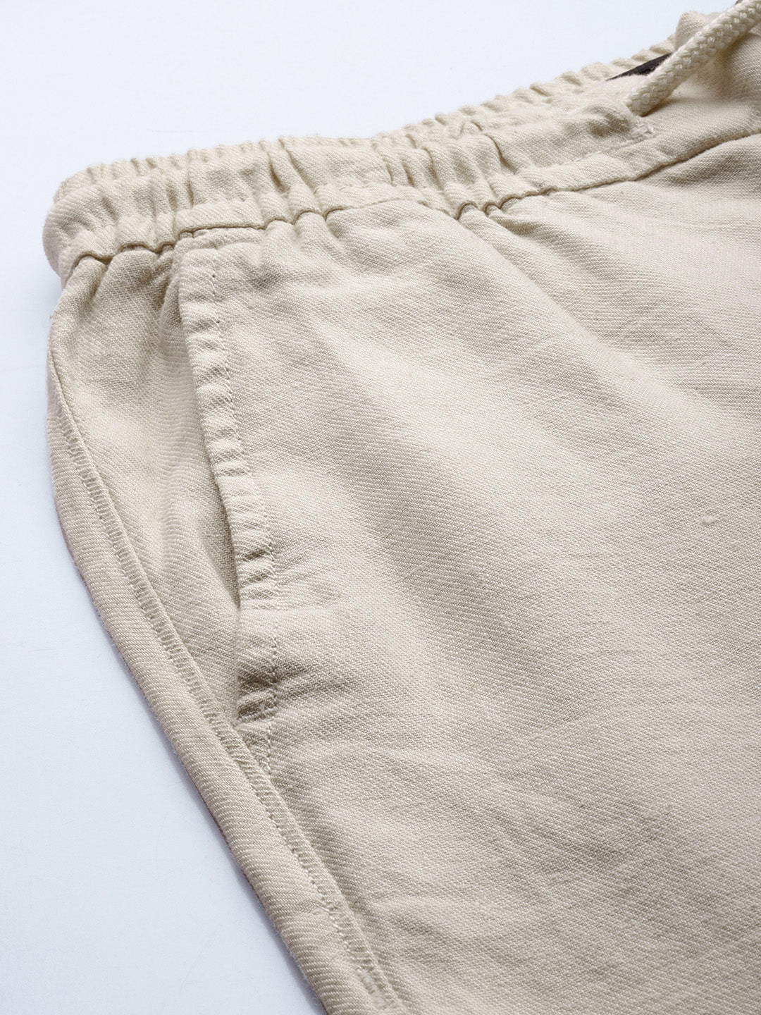 Men Ardor Edition Cream Tapered Fit Chinos Trousers
