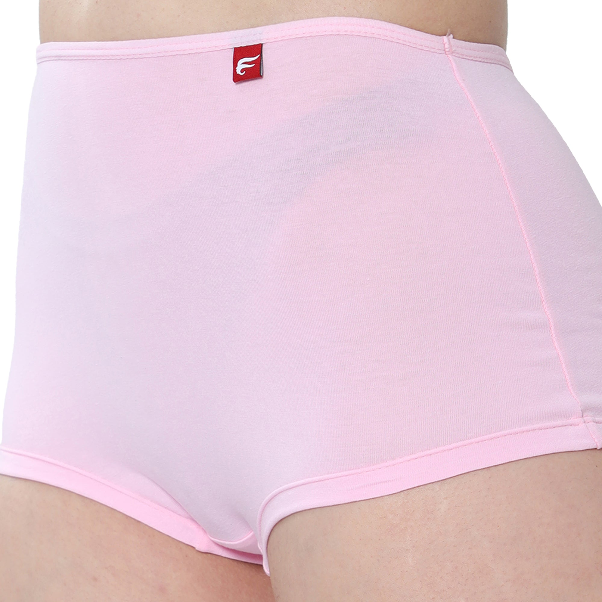 Women Pink Midrise Comfort Boyshorts