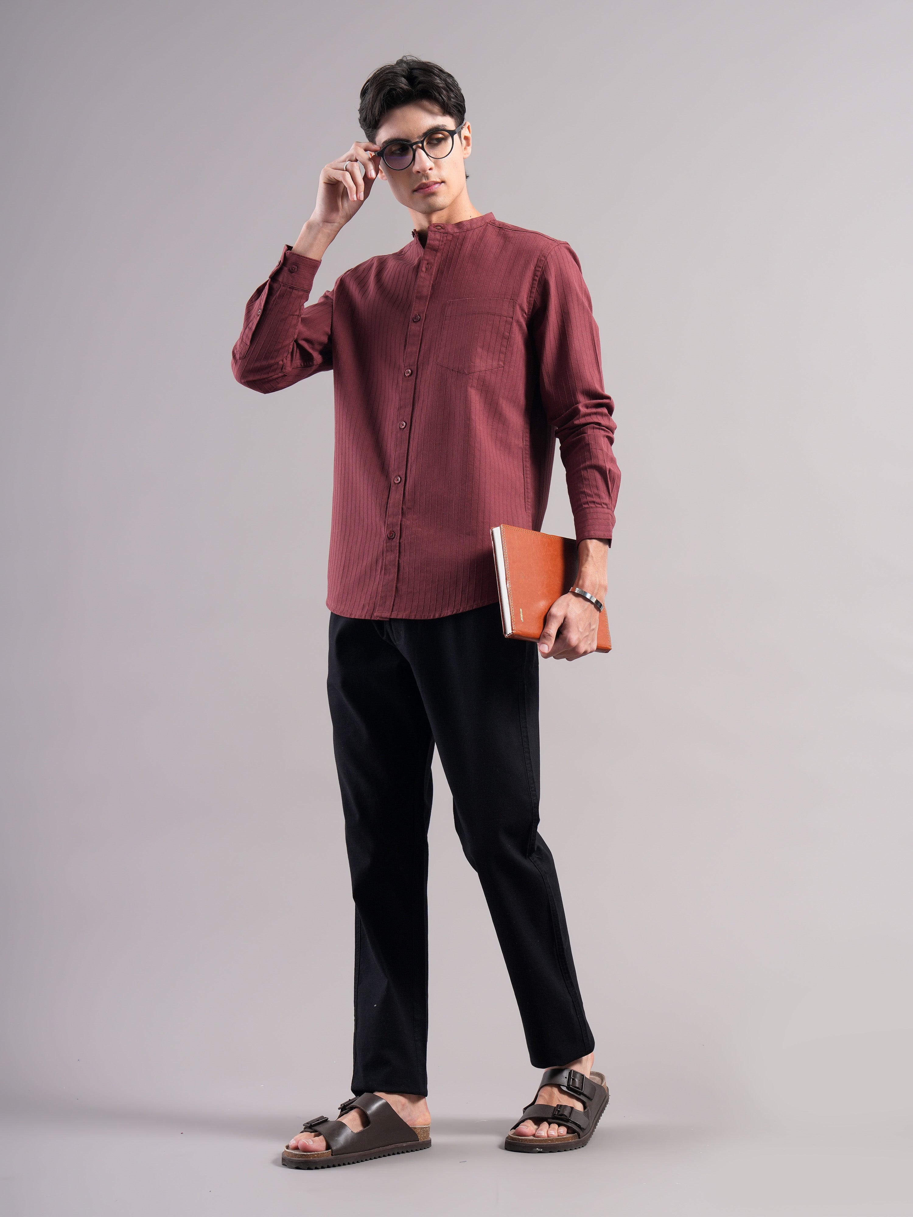Men Cotton Striped Shirts