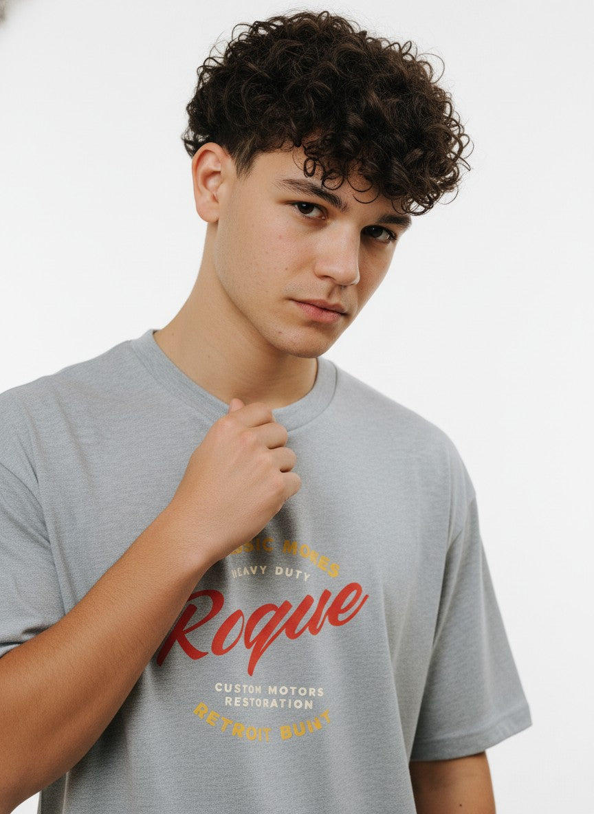 Men Oversized Cotton Printed T-Shirt
