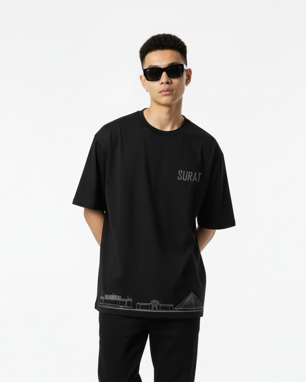 Men Printed Cotton Oversized T-Shirt