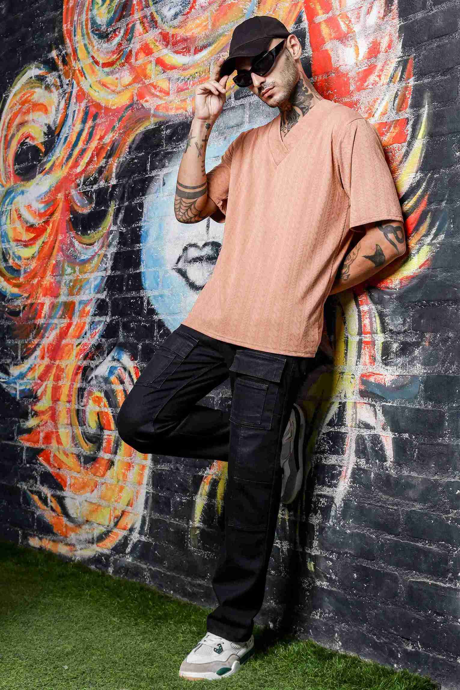 Unisex Brown Oversized T-shirt