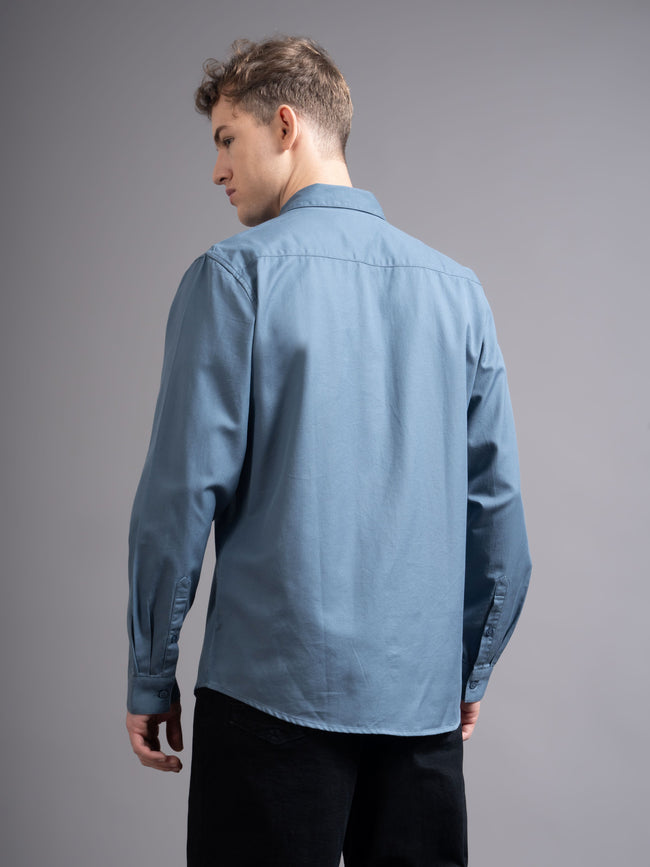 Men Grey Casual Shirt