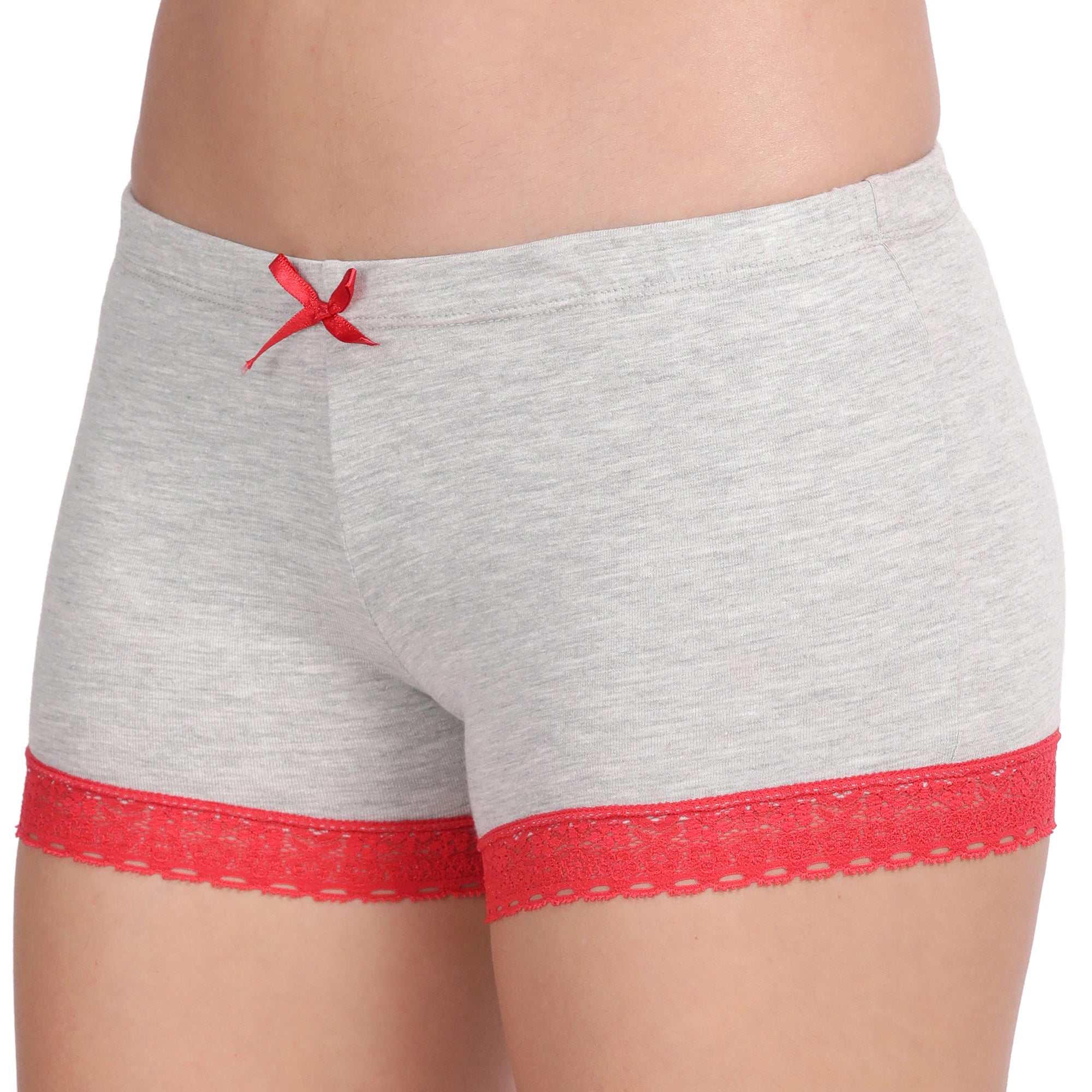 Women Grey Dualtone Lace Micro Mini