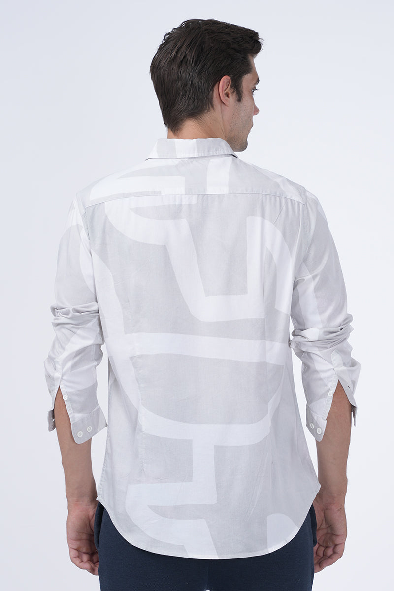 Men Fine Cotton Printed Shirt