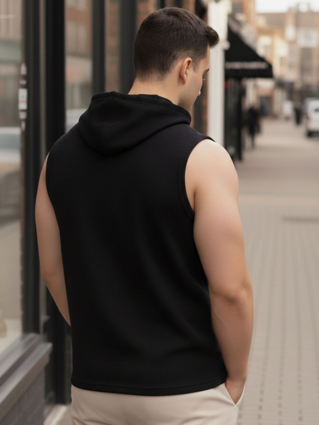 Men Multi Hooded T-Shirt Vest Pack of 2