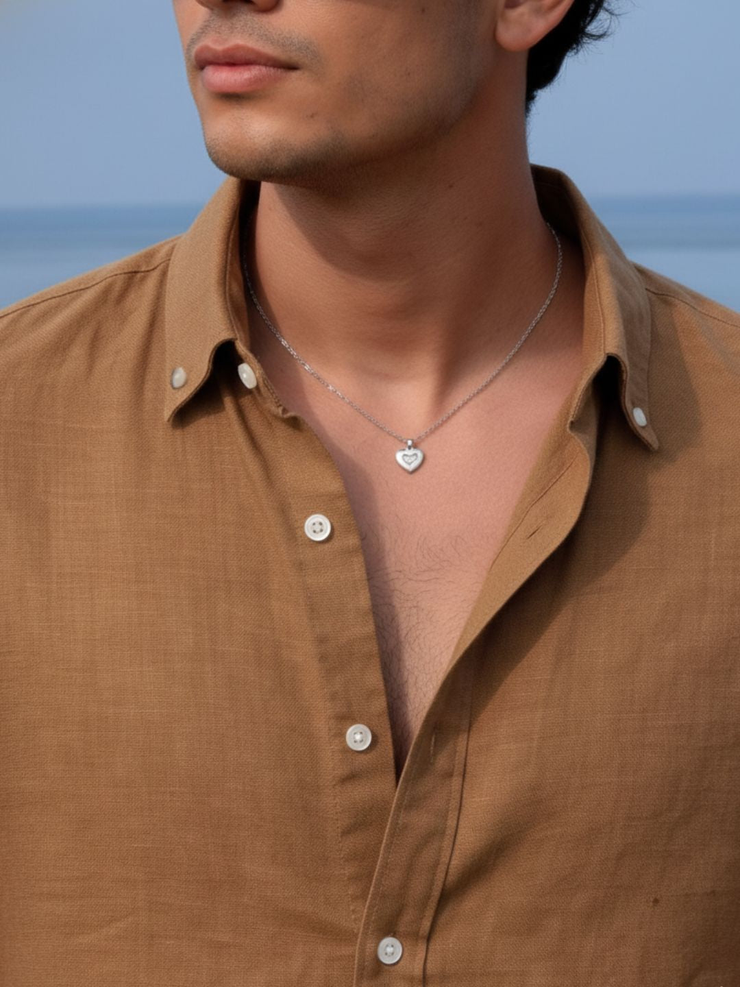 Men Brown Solid Shirt