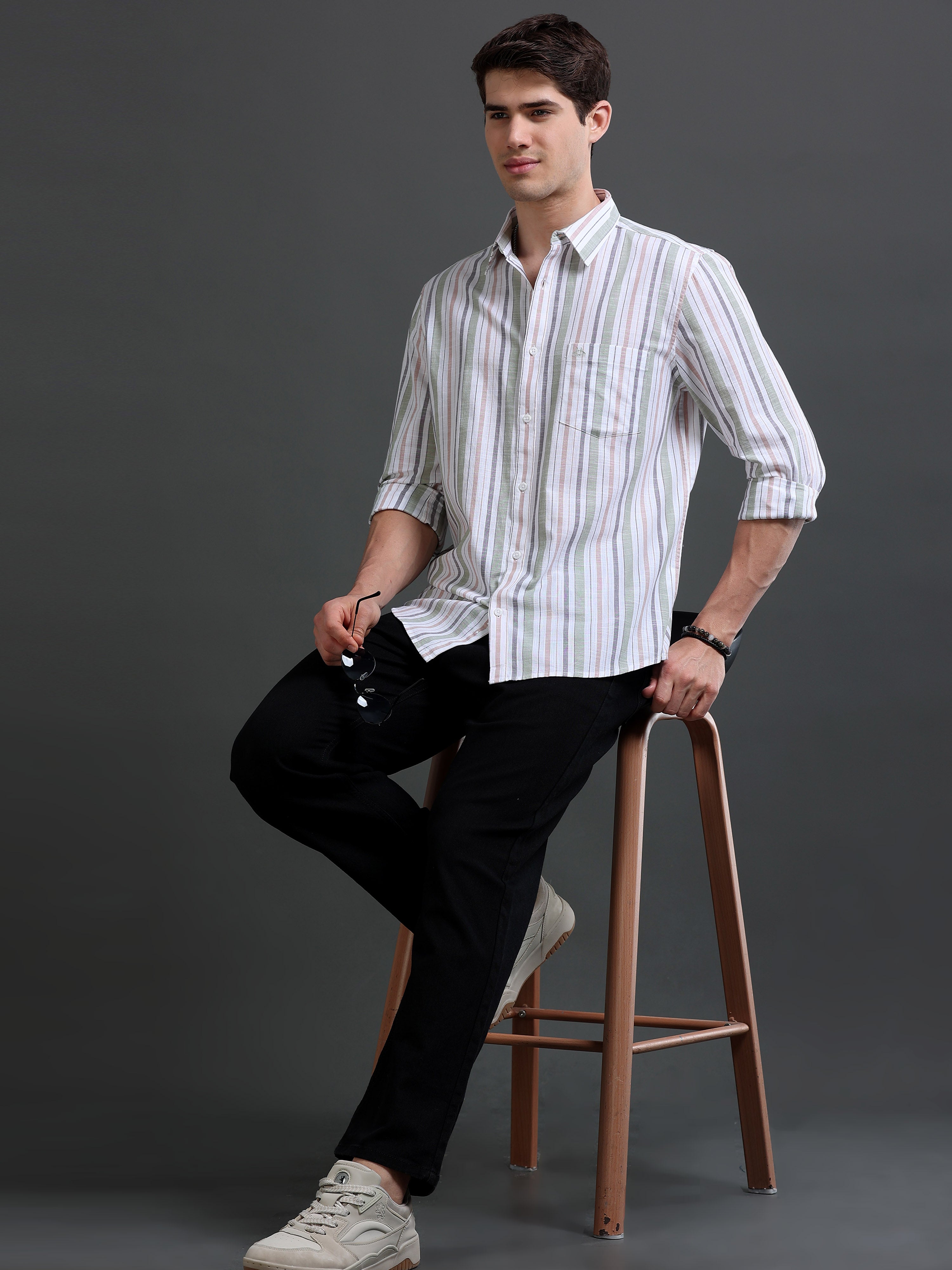 Men Multi Striped Shirt