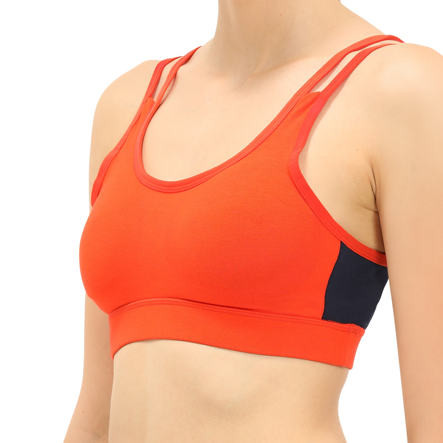 Padded Non-Wired Full Coverage Sports Bra