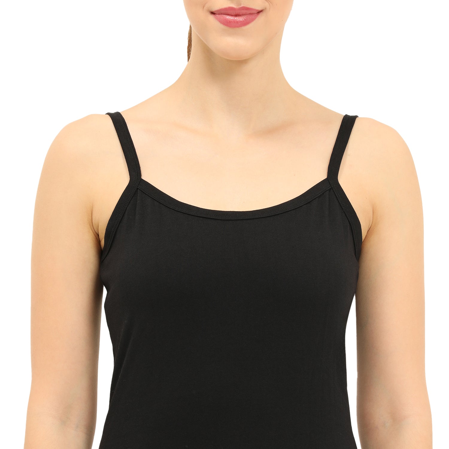 Regular Fit Round Neck Short Length Basic Camisole