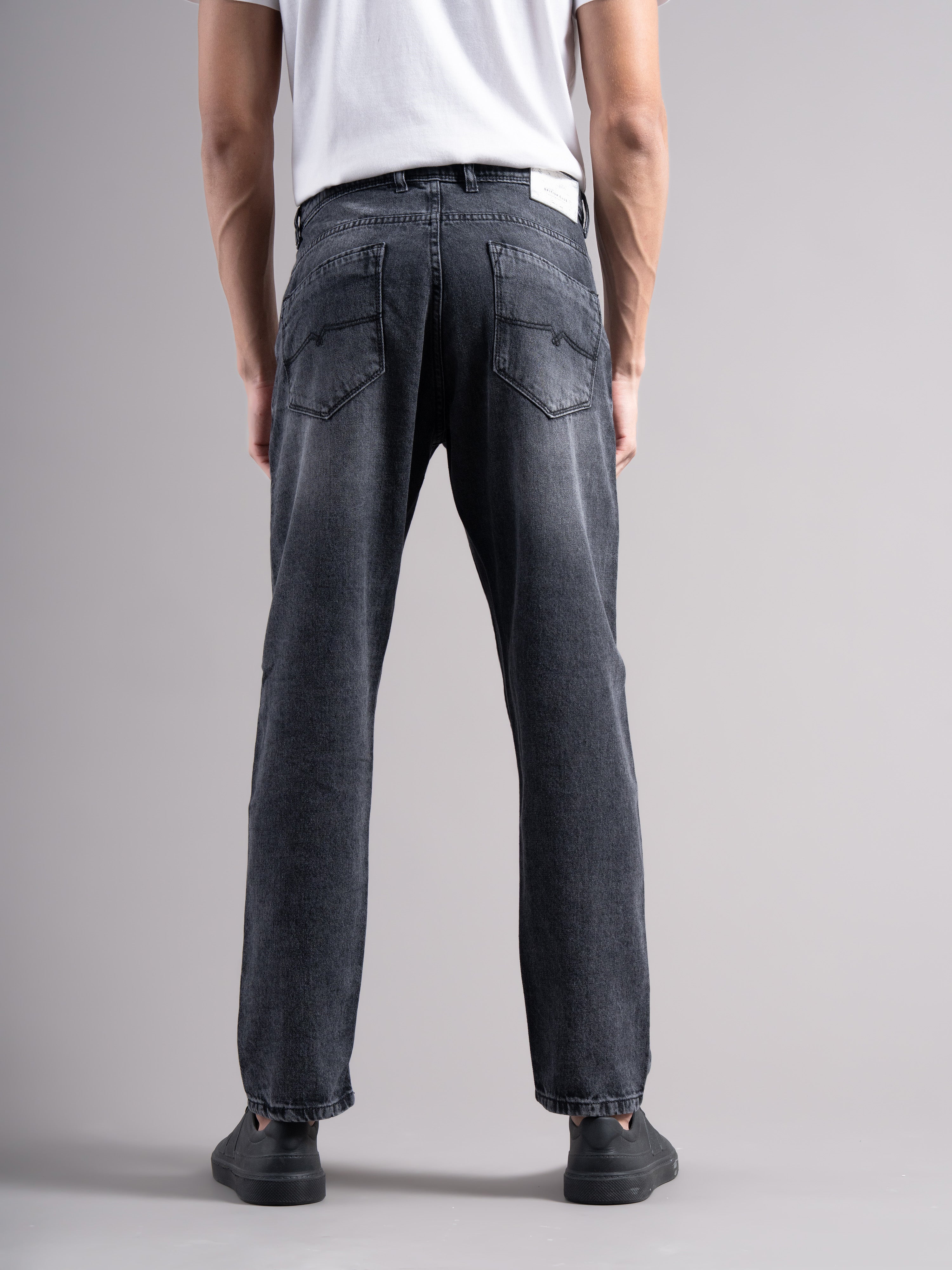 Men Grey Regular Fit Jeans