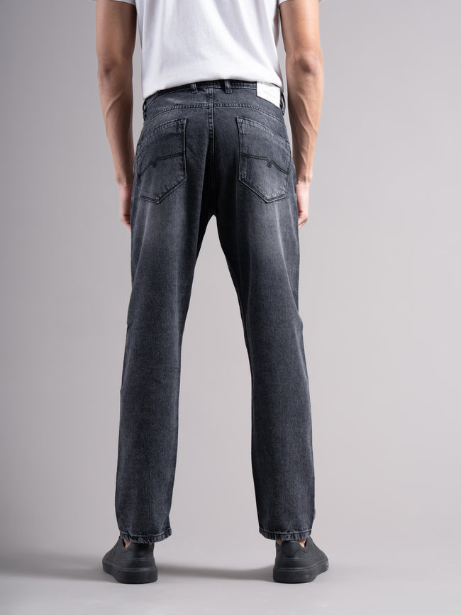 Men Grey Regular Fit Jeans