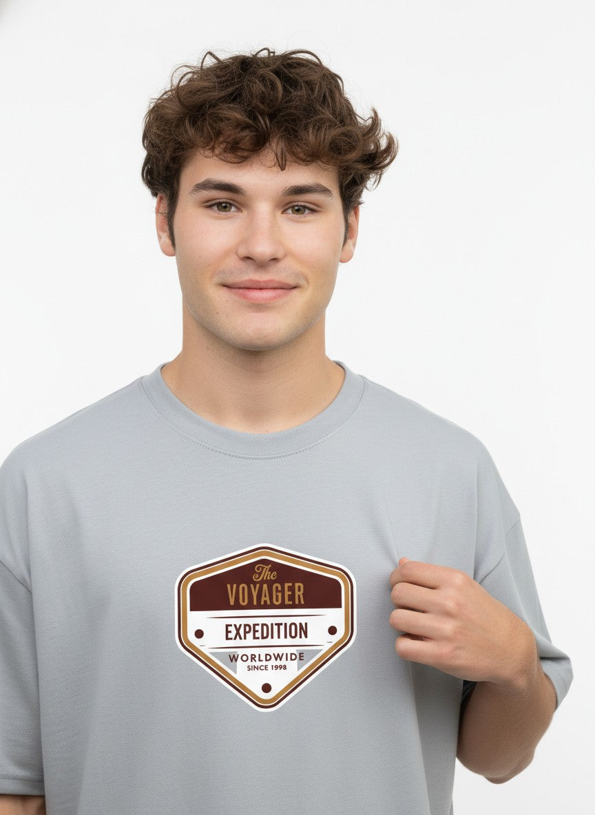 Men Oversized Cotton Printed T-Shirt