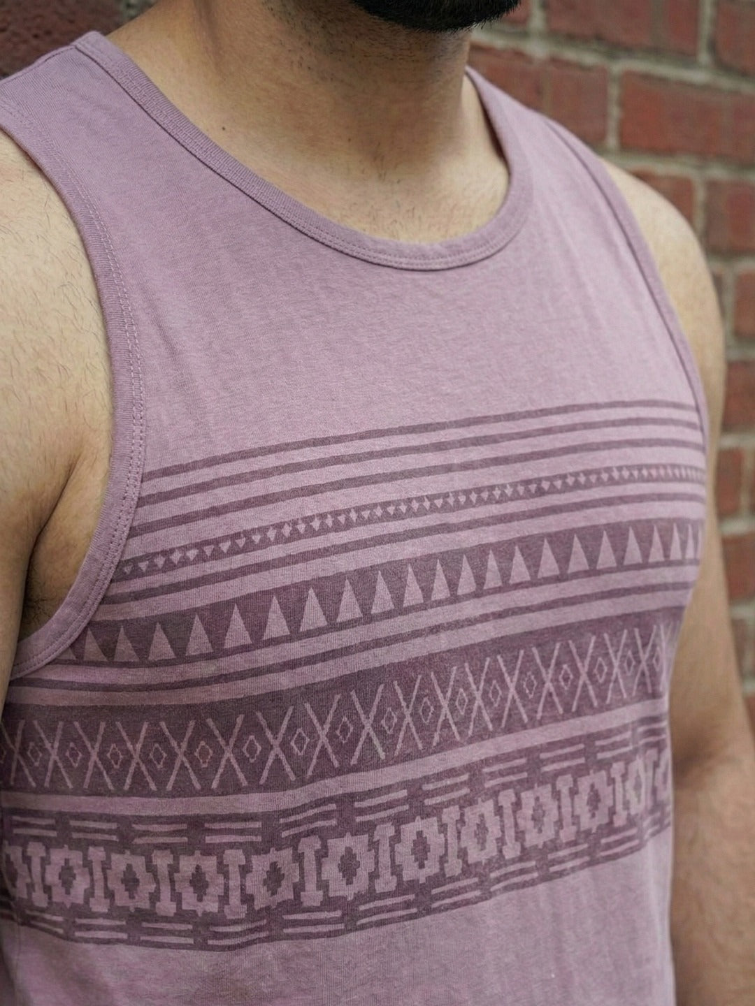 Men Purple Printed T-shirt