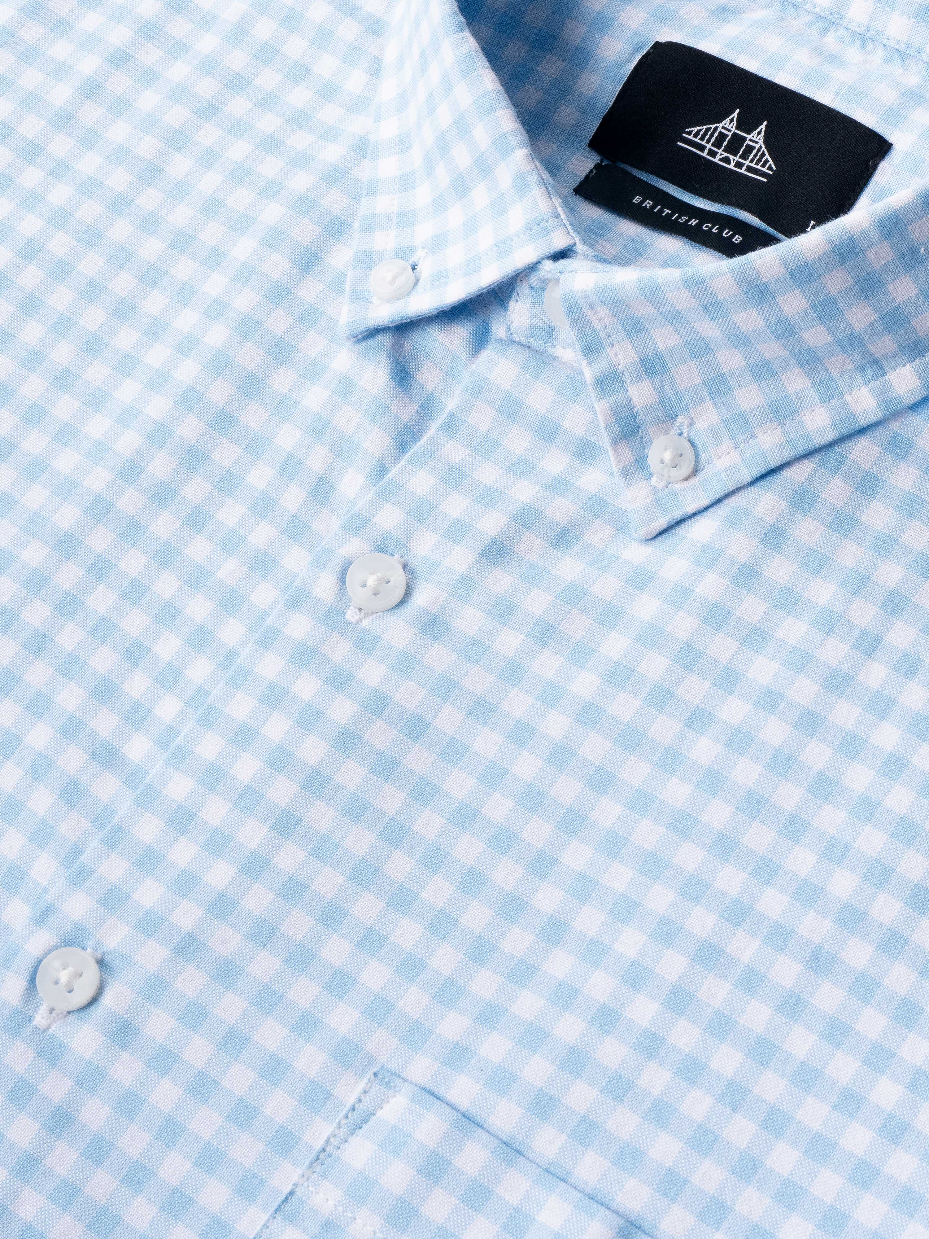 Men Blue Oxford Shirt