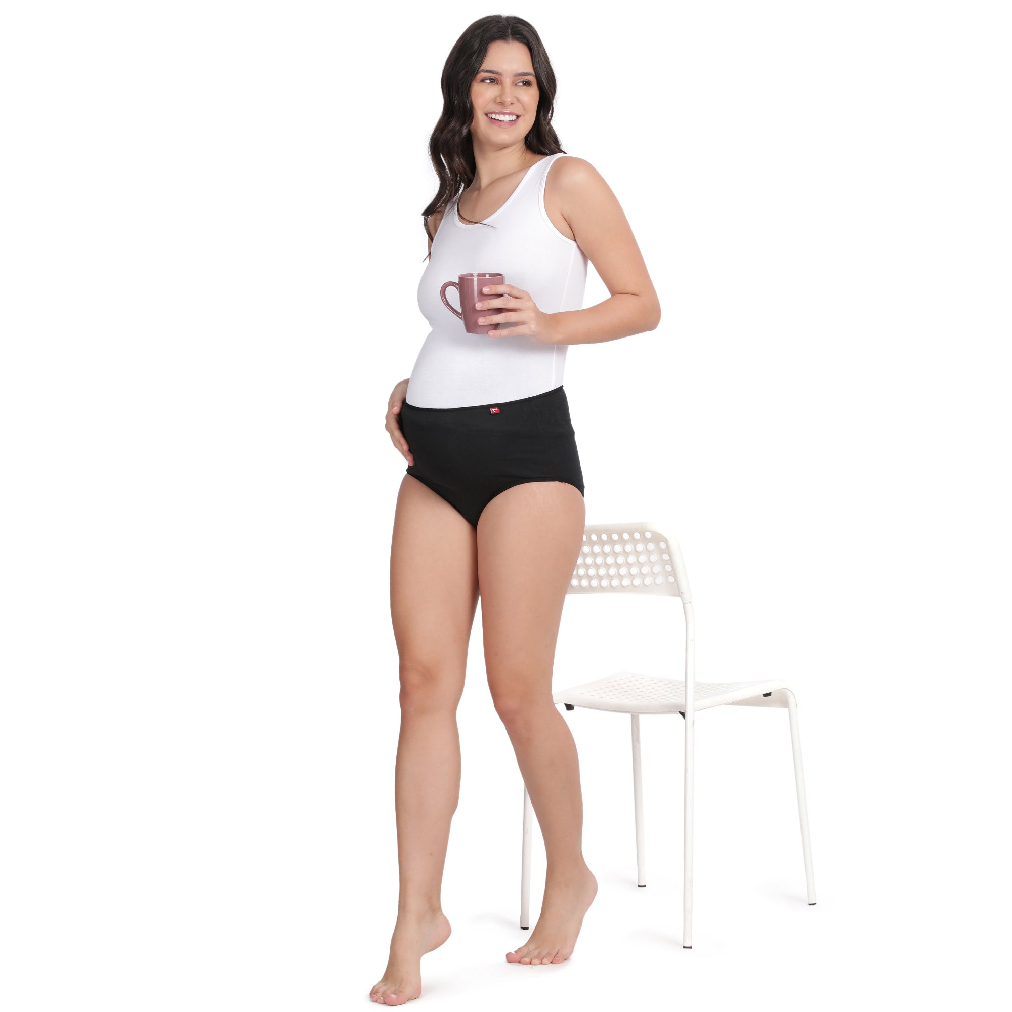 High Rise 3/4th Coverage Maternity Panty