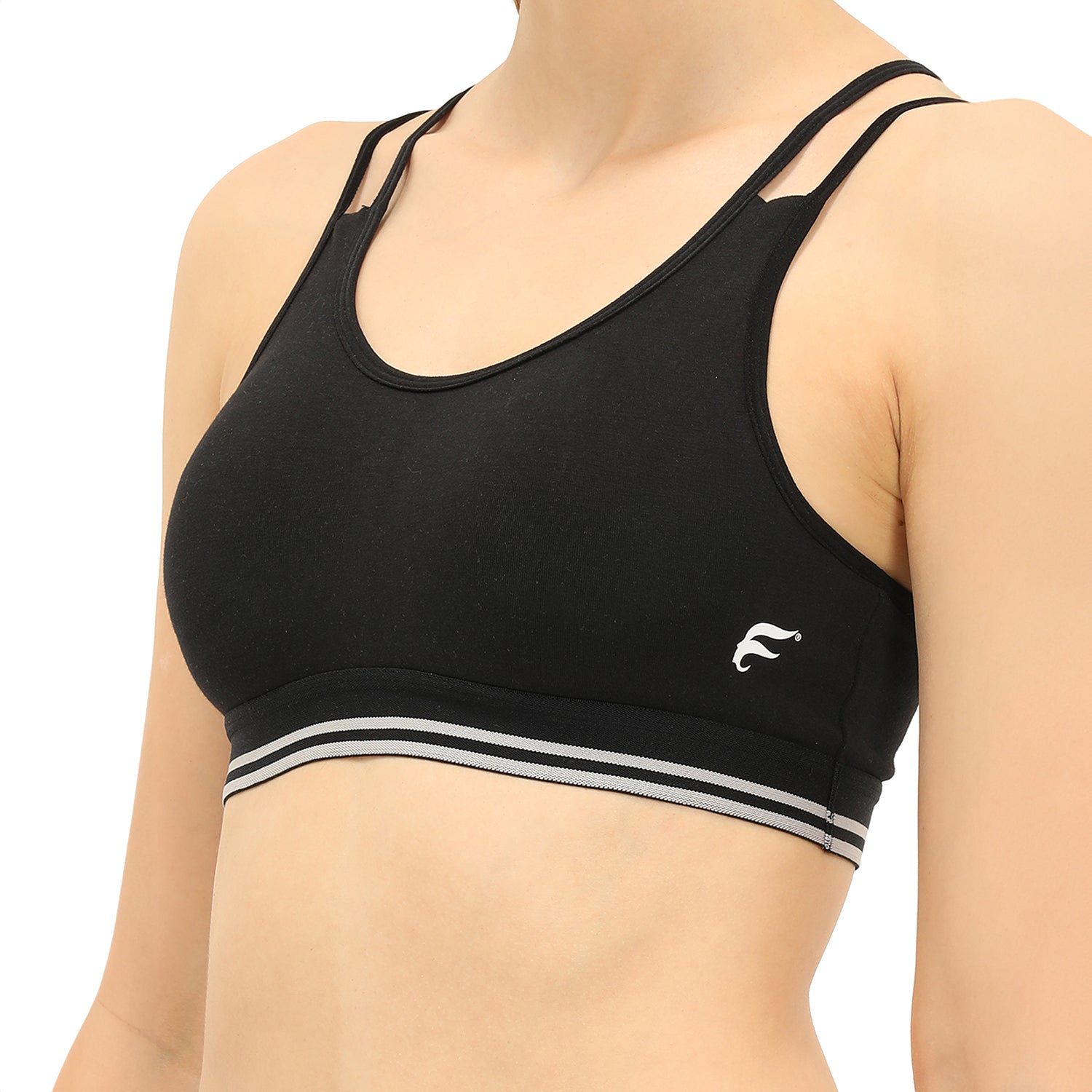 Padded Non-Wired Full Coverage Sports Bra