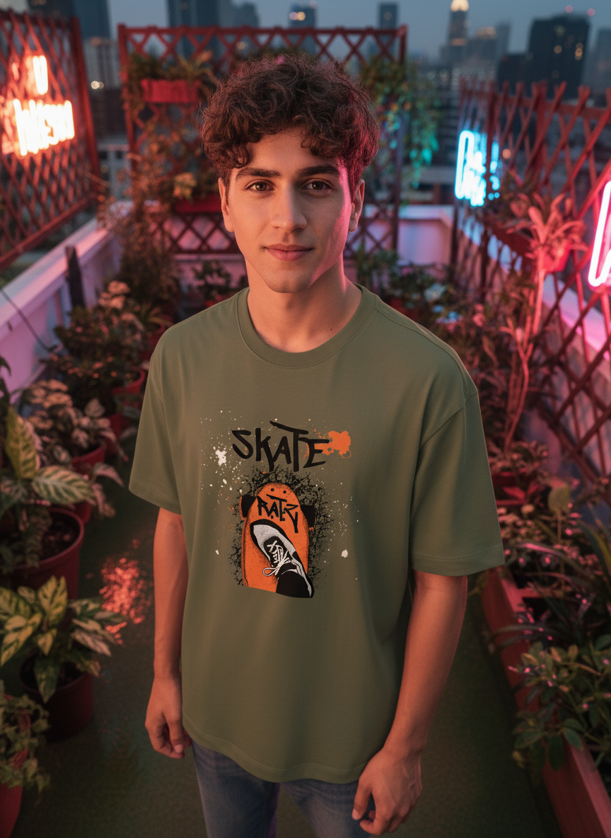 Men Oversized Cotton T-Shirt