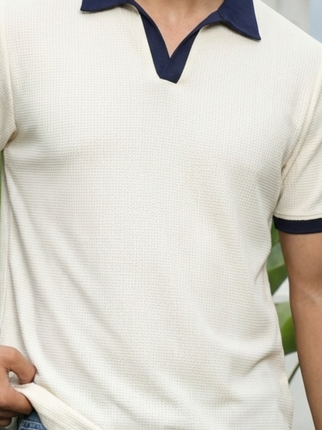 Men Off-White Polo T-Shirt