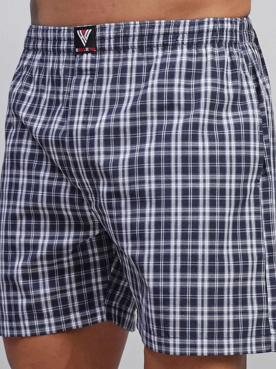 Men Checked Cotton Boxer Shorts