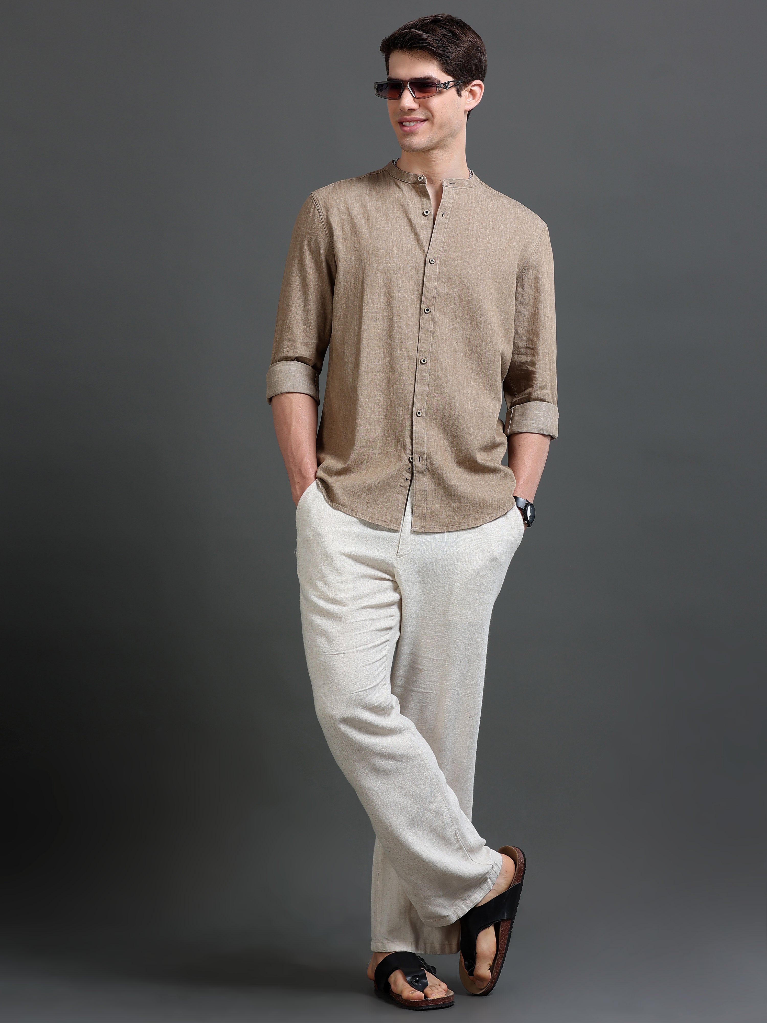 Men Beige Rupo Rainy Shirt